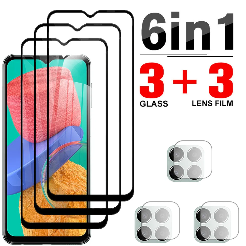 Чехол 6 в 1 из закаленного стекла с полным покрытием для Samsung Galaxy M33 5G Samsung M33 M32 4G M31 M31s M30 Защитная пленка для экрана объектива камеры