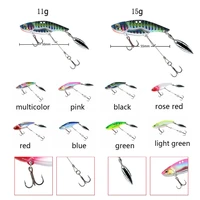 vib ultra long range lead coated copper metal bait fishing lure spinner sinking sequins baits fishing tackle pin crankbait