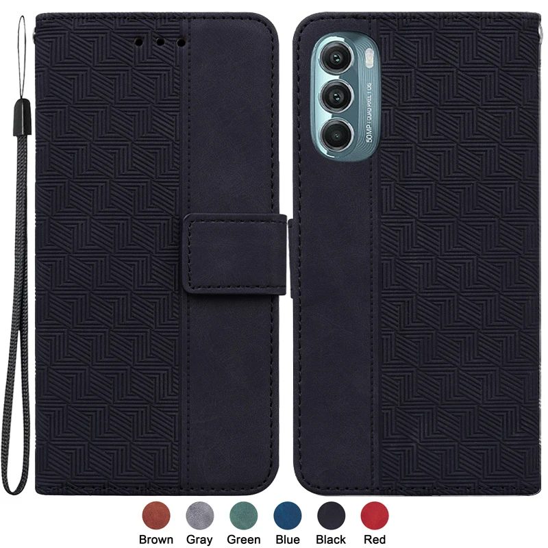 

For Motorola Moto G Stylus 5G 2022 6.8" Capa for Moto G Stylus 2022 Case Fashion Magnetic Geometric Textile Wallet Book Cover