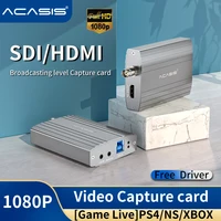 Acasis 2 Channel SDI/HDMI-Compatible HD Video Capture Card USB3.0 1920*1080p for Game Record/Live Stream/for PS4/Xbox One/Switch