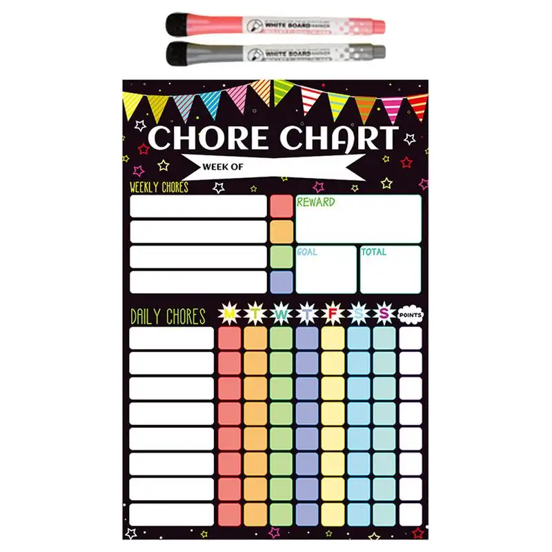 

Magnetic Chore Chart 11.81x7.87inch Dry Erase Chore Chart For Fridge Fridge Magnet Calendar Chore Chart With 2 Markers Kids