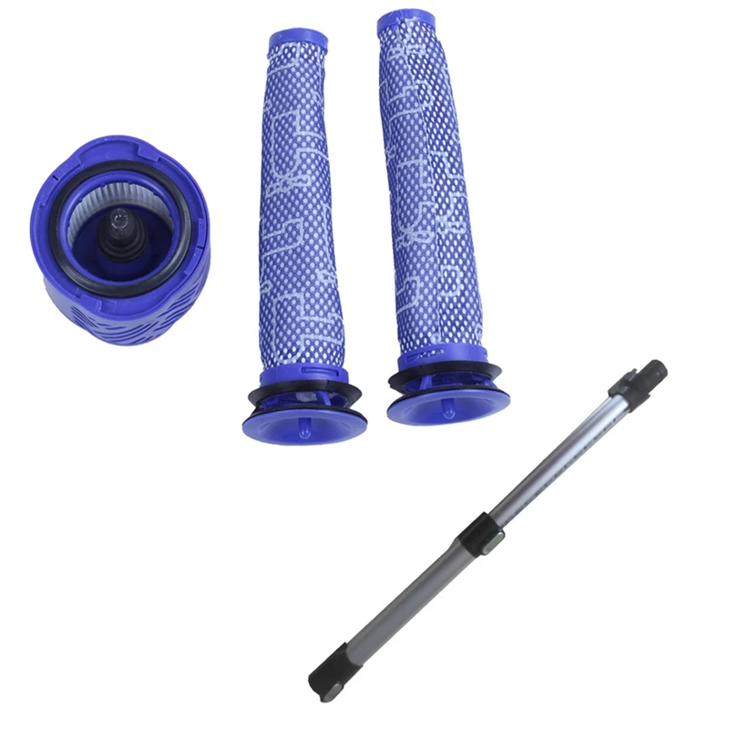 

2X Pre Filter + 1X Hepa Post-Filter Kit For Dyson V6 Cordless Stick & 1X For Dyson V6 Replacement Extension Wand Tube