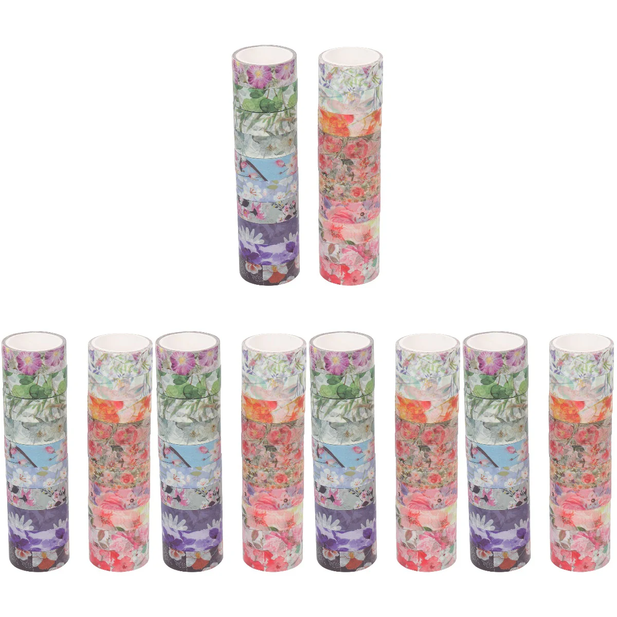 

100 рулонов клейкой ленты для блокнота, забавные наклейки, зеркальная Васи-лента, Детская Цветочная Васи-лента для скрапбукинга «сделай сам»