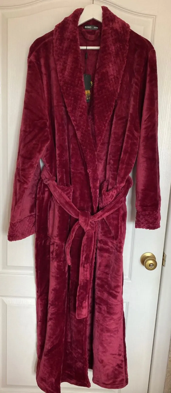 Women Men Winter Long Bathrobe Lovers Thick Warm Flannel Robe Bath Robe Sleepwear Couples Male Female Robes Dressing Gown