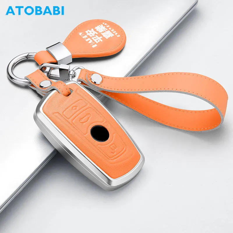 

Aluminum Alloy Car Key Case Smart Keychain Remote Control Fobs Protector Cover For BMW 7 6 5 4 3 2 1 Series GT5 GT3 M6 M5 X4 X3