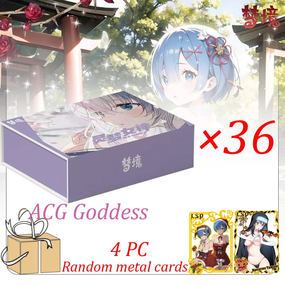 Новая карта Goddess of Reimu Story Collection Card ACG Boxes Waifu Yae Miko Nami Hutao Booster Box Doujin Toys Gift