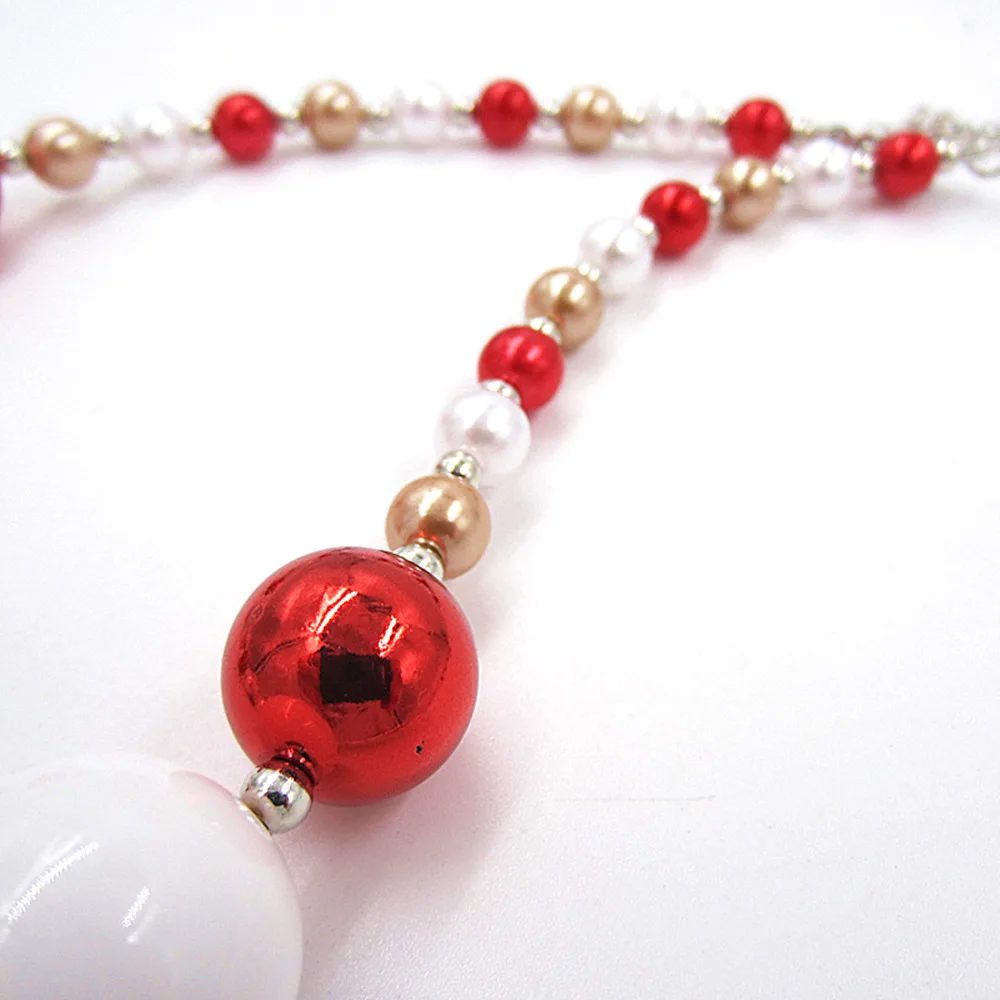 Прекрасный рождественский подарок для детей 8 + 20 мм бусины подвеска с