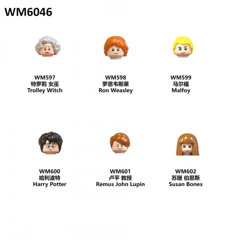 

Cartoon Character Series Assembly Building Block Children Toys Mini Figure Block Small Particles Building Block Ornaments Wm6046