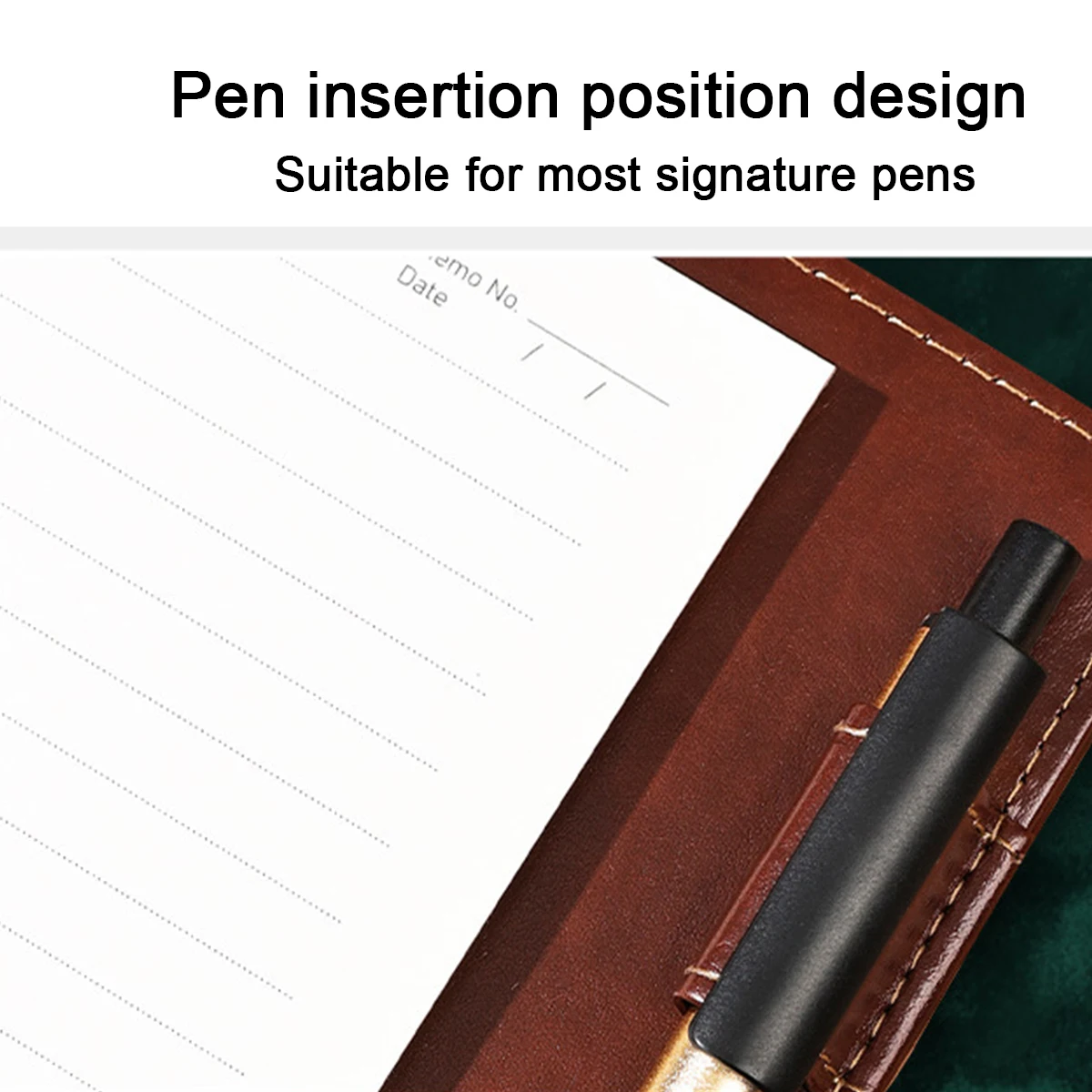 (Можно выгравировать логотип) Одноцветный кожаный блокнот формата А5 рабочий