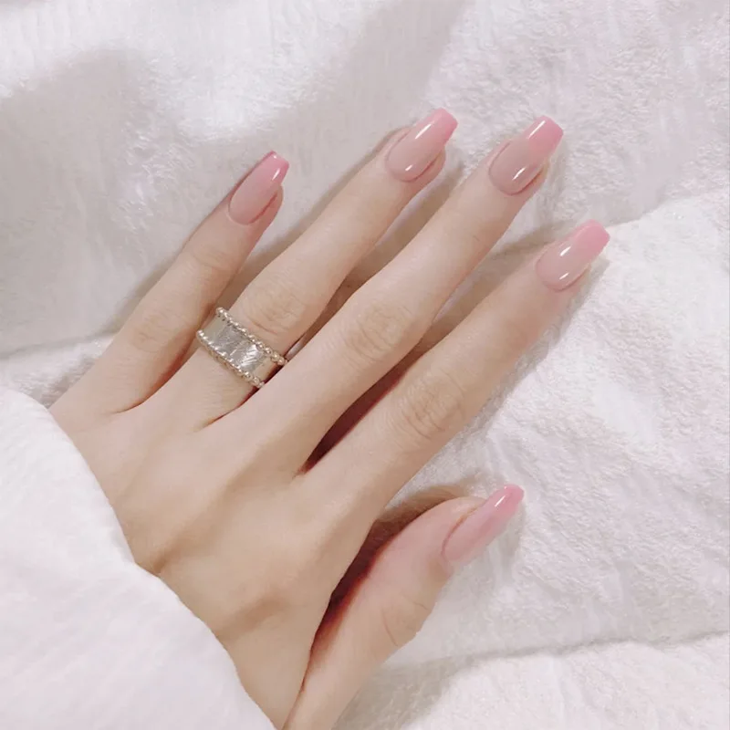 

24Pcs/Box Fake Nails Press On Nails False Nails Free Shipping Nail Tips Sticker Nails Set Press On Nail Art