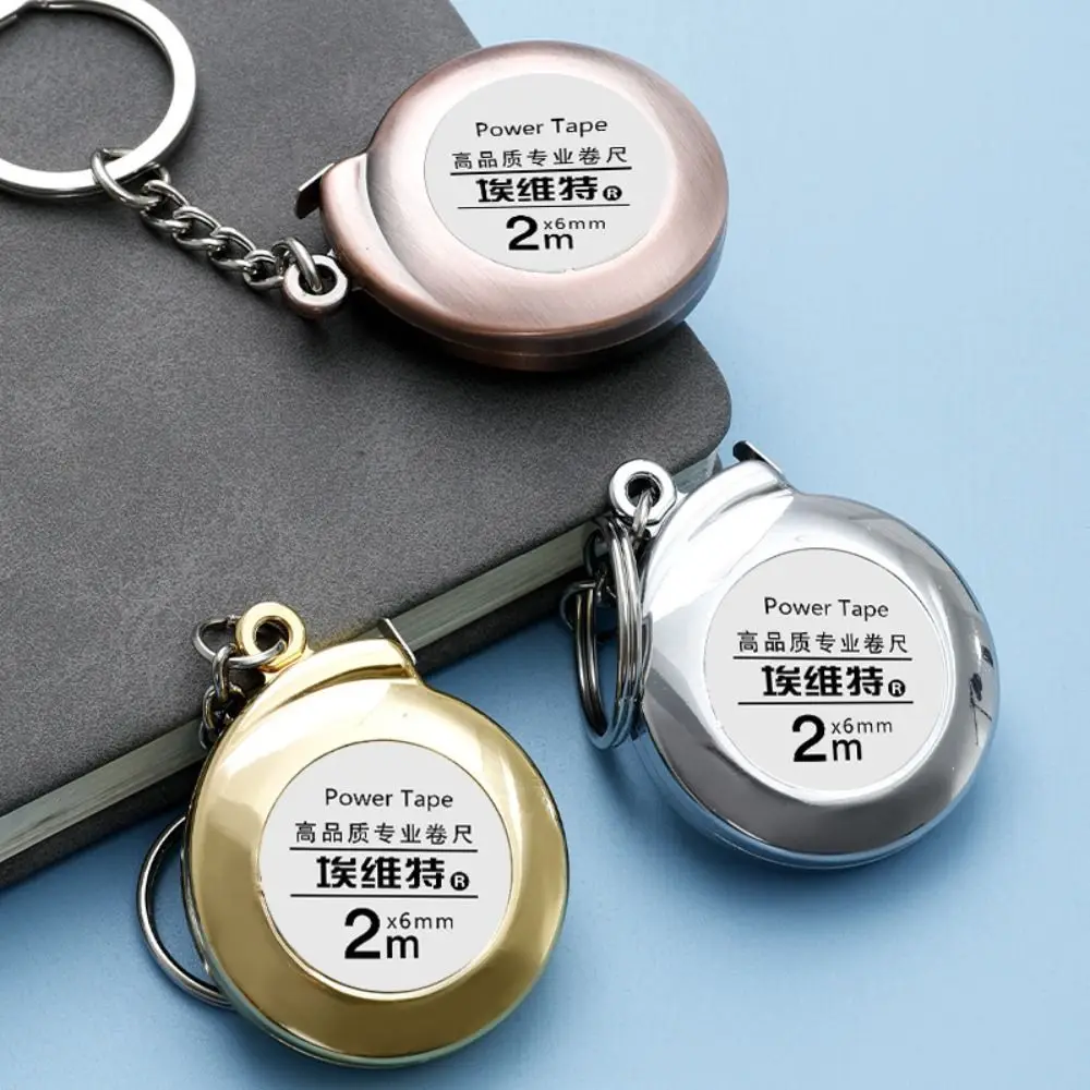 

Delicate Retractable Ruler 2M Roulette Mini Measure Tape Multipurpose Keychain Keychain Tape Centimeter