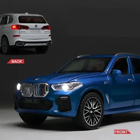 BMW X5 SUV Масштаб 1:32, Металлическая Литая Под Давлением Модель Автомобиля С Высококачественными Искусственными Звуками