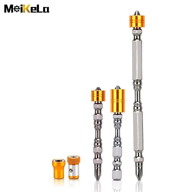 

Meikela 10Pcs 65/110mm Magnetic Electric Screwdrivers Bits Anti-Slip Strong Magnetic Cross Bit Pneumatic Screw Driver Batch Head