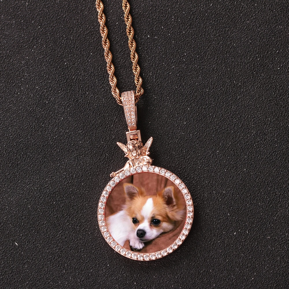 Новое персонализированное ожерелье со стеклянным ангелом ювелирное изделие для