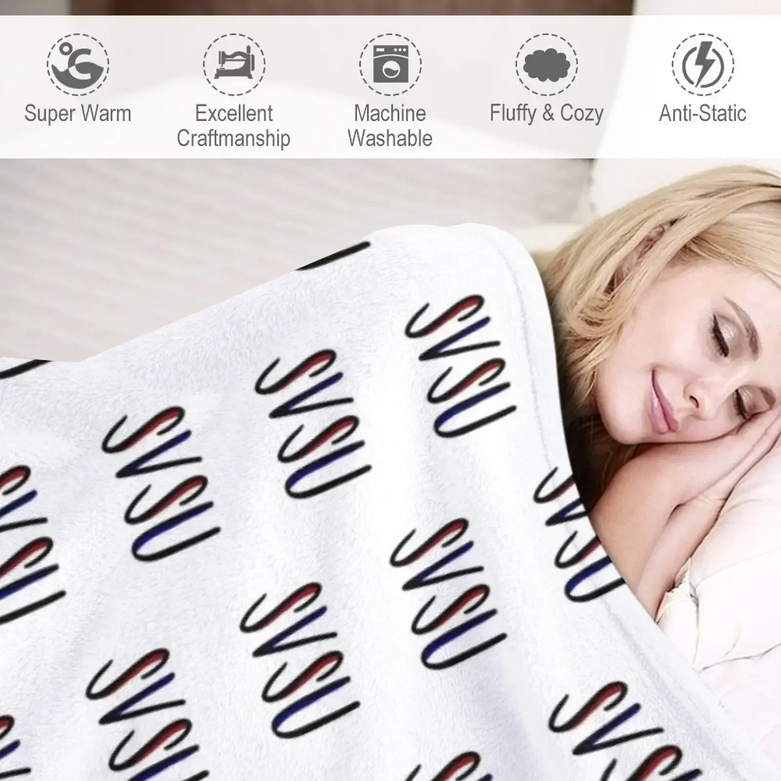 Одеяло SVSU- Saginaw Valley Декоративные диваны Дизайнерские туристические одеяла