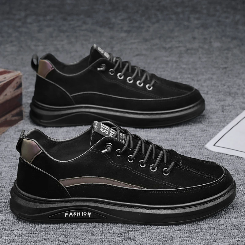 Мужские холщовые кроссовки дышащие для ходьбы скейтборда плоская подошва