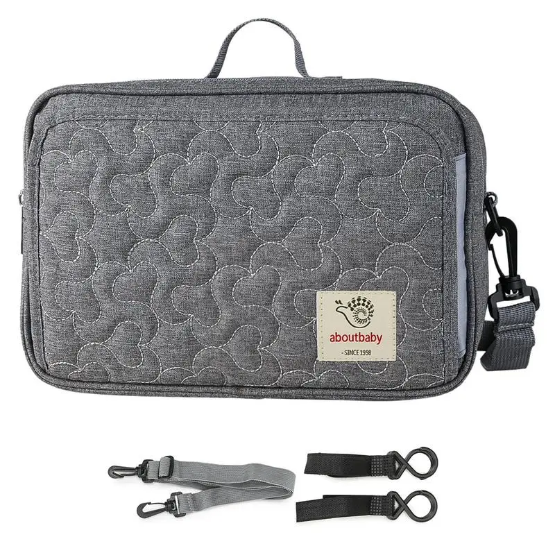 

Universal Baby Stroller Organizer Large Capacity For Buggys Organiser Pram Bag Diaper Storage Secure Straps Detachable Bag