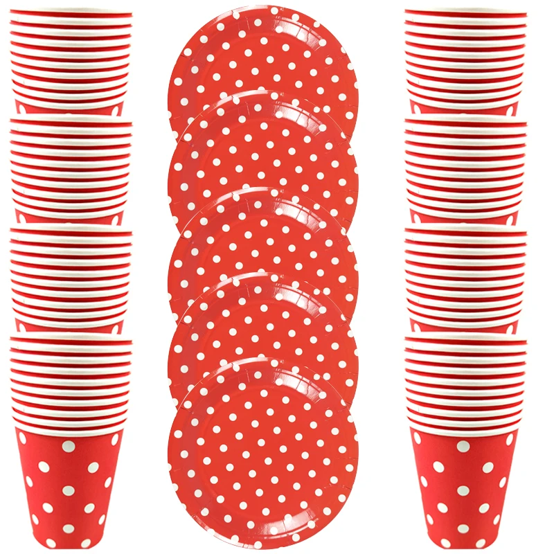 

Disney одноразовый набор посуды "Красный горошек", 60 шт