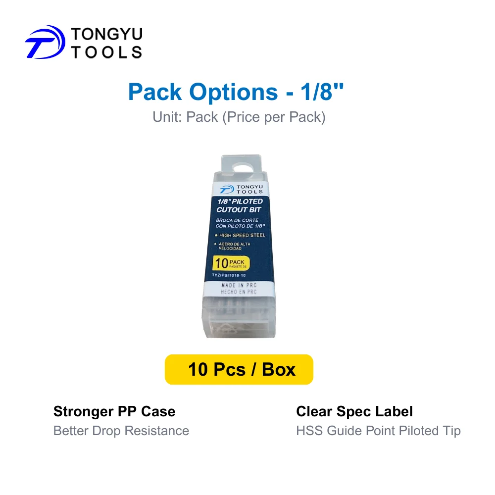 

Сверло для вырезания отверстий в гипсокартоне 1/8 дюйма, спиральное сверло HSS с направляющим наконечником для роторных инструментов, для резки гипсокартонных плит