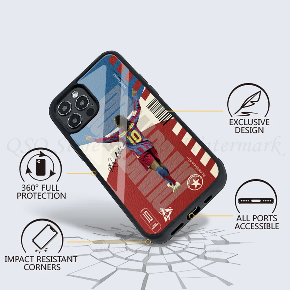 Магнитный Чехол Для Телефона R-ronaldinho Design Iphone 15/14/13 Pro Max 11/12 Mini - Зеркальная Пленка С