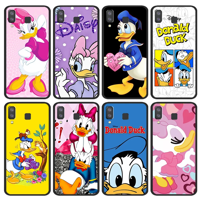 

Donald Duck Disney Daisy Phone Case for Samsung Galaxy A9 A8 Star A7 A6 A5 A3 A2 2018 2017 2016 Silicone Black Cover Coque Capa