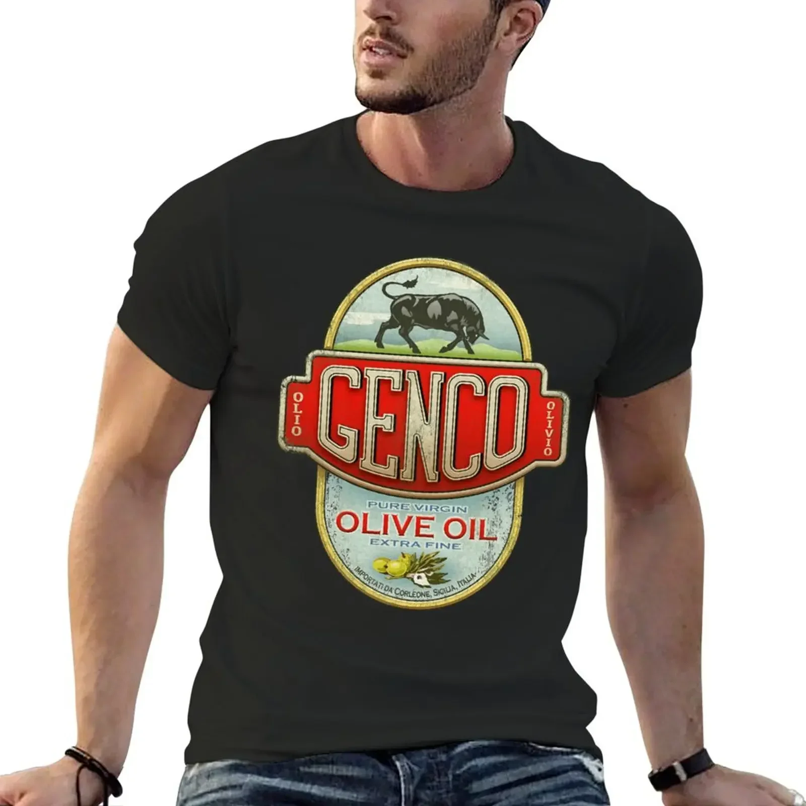 Крестный отец - Genco Olive Oil Co. Футболка Блузка простое новое издание дизайнерская