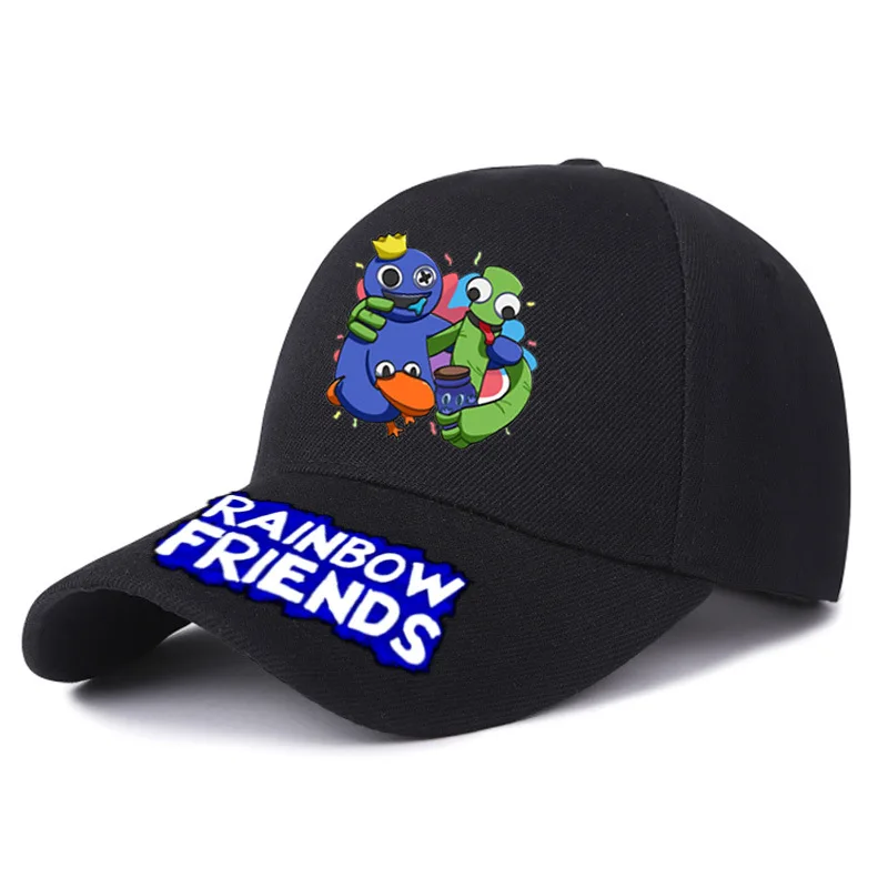 Шапки радужные для друзей милые Мультяшные аксессуары бейсболка мальчиков и