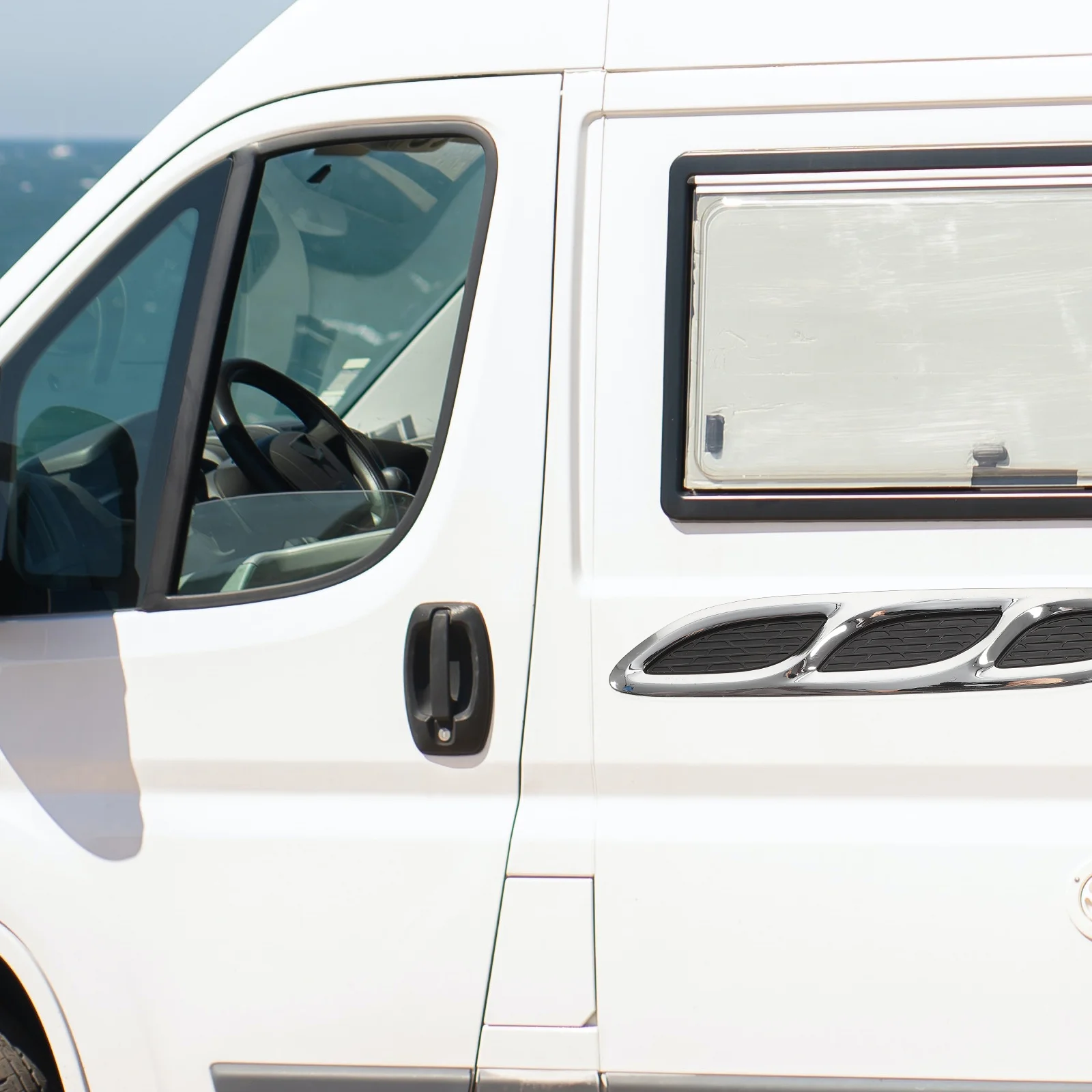 

1 Pair Car Side Vent Stickers Automotive Air Flow Covers Vehicle Intake Hood Stickers