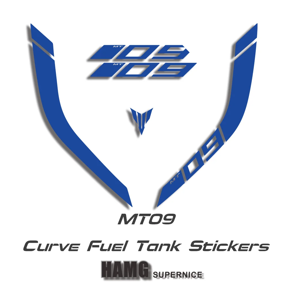 

Наклейка на топливный бак, без фона, вырезанная наклейка для Yamaha MT09 MT-09 FZ09, наклейки на топливный бак