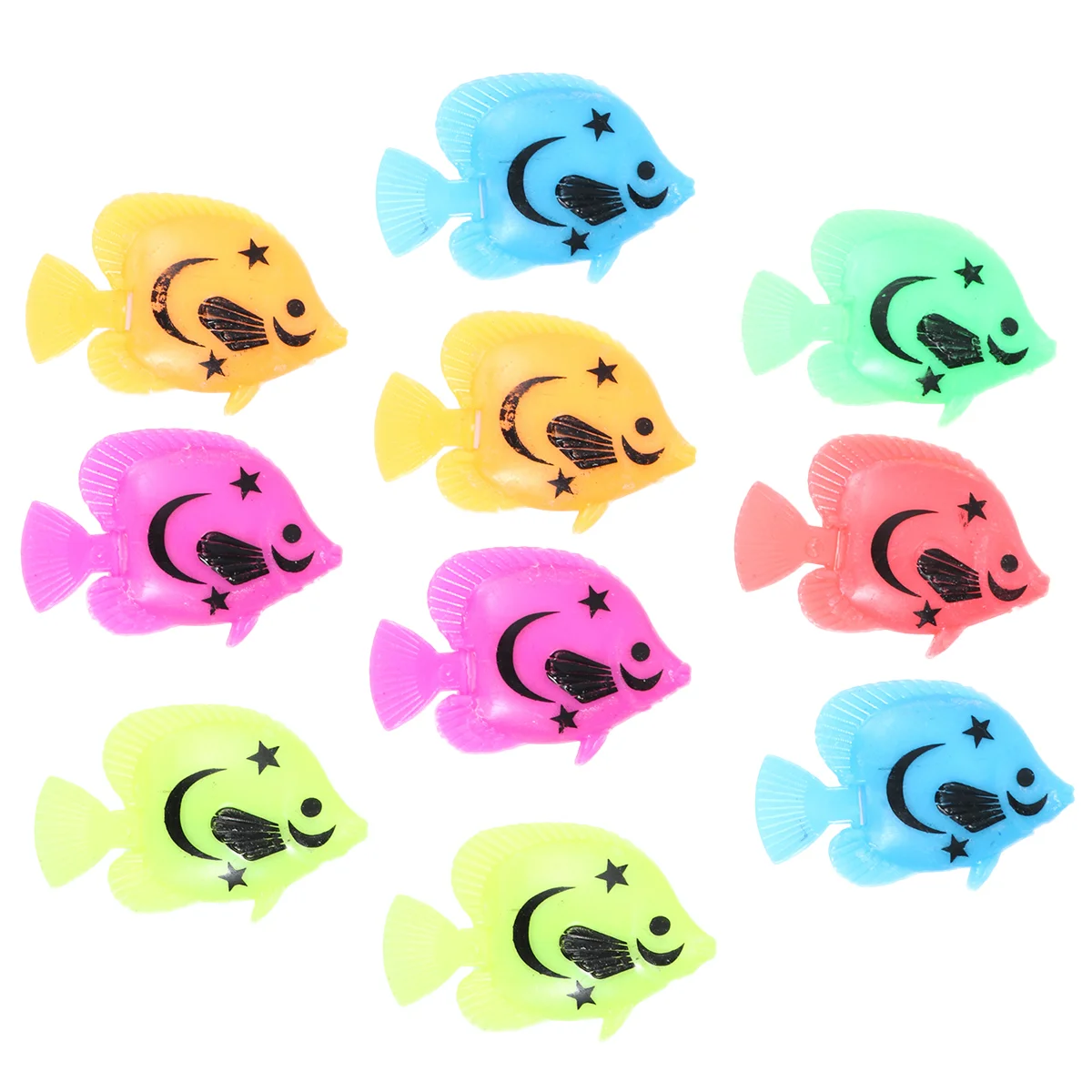 

Fish Artificial Floating Aquariumtank Fishesmoving Fake Ornament Tropical Decorations Lifelike Colorful Figurines Glowing