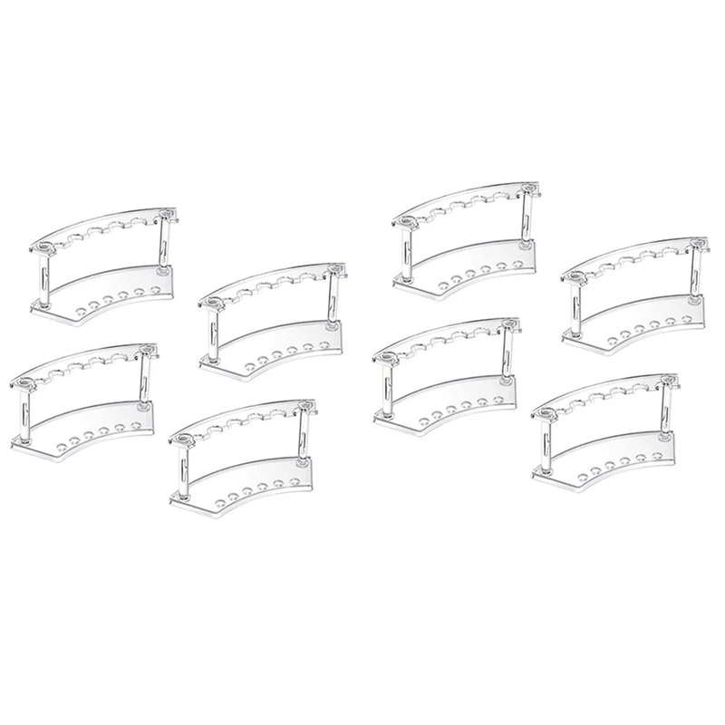 

Пластиковый держатель для ручек, 8 шт., пластиковый держатель для ручек, подставка для ручек с 6 отделениями, подставка для ручек и бровей, орг...