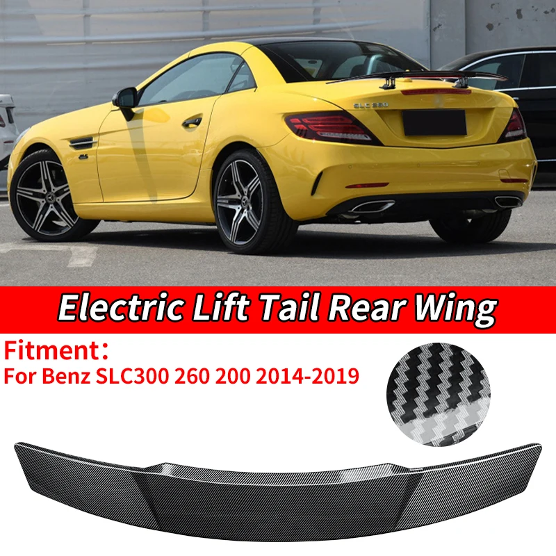 

Car Universal Electric Rear Spoiler Wing Trunk Tail Remote Control Modification Accessorie For Benz SLC300 260 200 2014-2019
