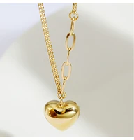 s925 sterling silver necklace k gold plated love necklace womens versatile niche design high sense of ins style does not fade
