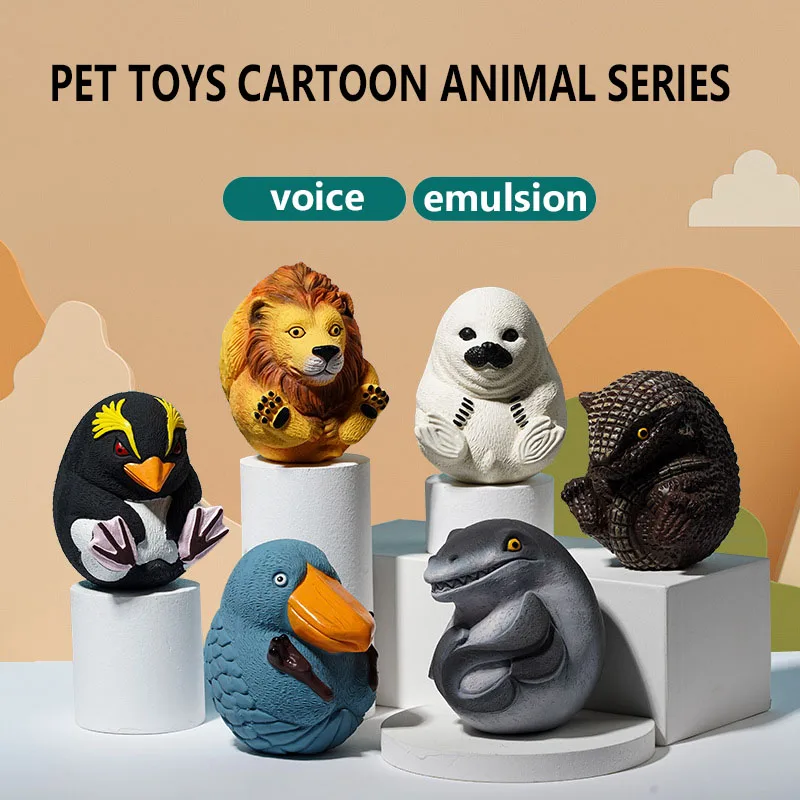 

Latex Squeezing Toy for Dog Toys Animals Cute Puppy Squeaky Chew Bite Resistant Toy Cartoons Pet Teeth Cleaning Toy Accessories