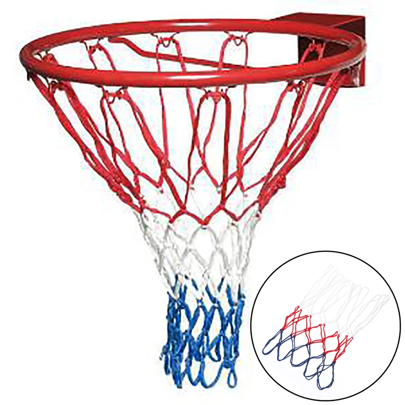 

Универсальная стандартная Красная белая синяя баскетбольная сетка нейлоновый обруч гол обод для стойки