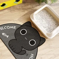pet large cat litter pad anti break out cat cage foot pad splash proof sand pet feeding bowl place mat cat accessories