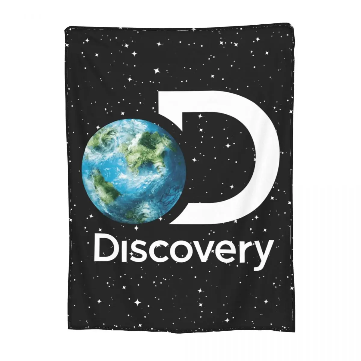 

DSC Discovery Channel Symbol Blanket Coral Fleece Plush Decoration Bedding Throw Blanket Cozy Super Soft for Travel Rug Piece