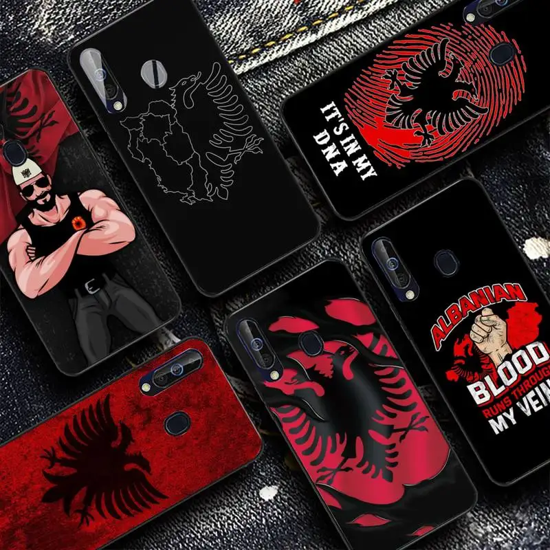 

Albania Flag Phone Case for Samsung A51 01 50 71 21S 70 31 40 30 10 20 S E 11 91 A7 A8 2018