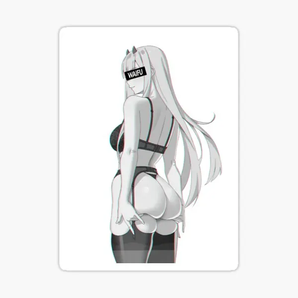 

Darling In The Franxx Zero Two Waifu Mat 5PCS Stickers for Wall Cute Car Stickers Print Decorations Funny Cartoon Home Art