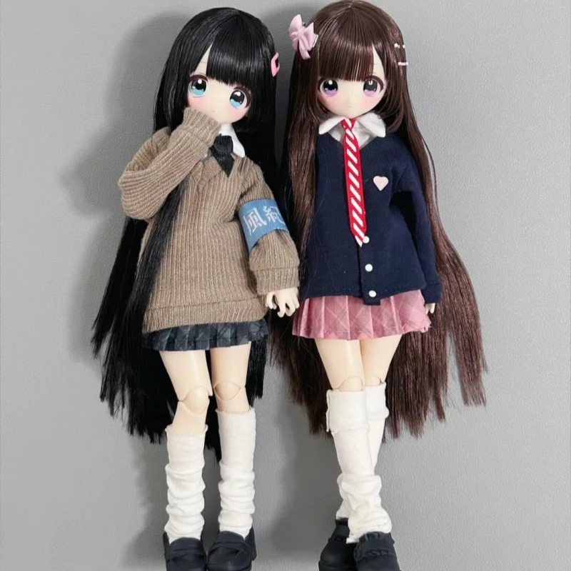 Фото Коллекционная шарнирная кукла BJD в масштабе 1/6, серия Hot Dont Touch My Bangs, в слепой коробке, кавайная аниме-фигурка, модель милого персонажа, игрушка-подарок №3