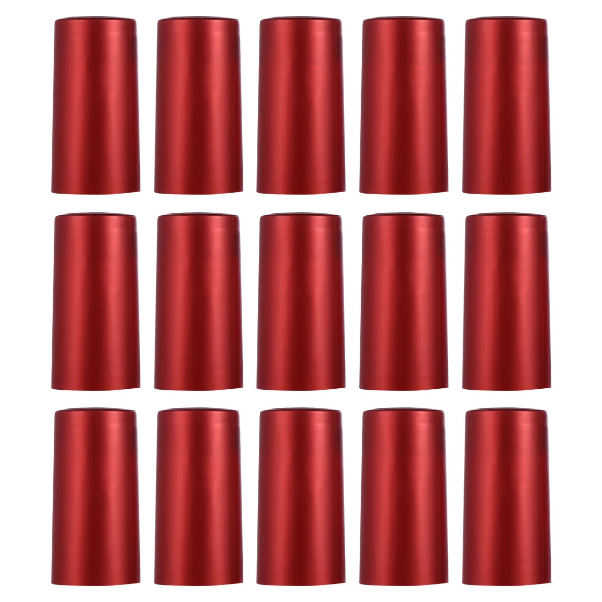 

100 Pcs Red Bottle Shrink Film Sheer Pink Top Plastic Sealer Machine Capsule