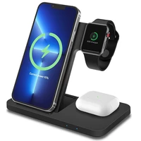 3 in 1 qi wireless charger stand for iphone 13 12 11 xs xr x 8 apple watch 6 se 5 4 3 airpods pro 15w fast charging dock station