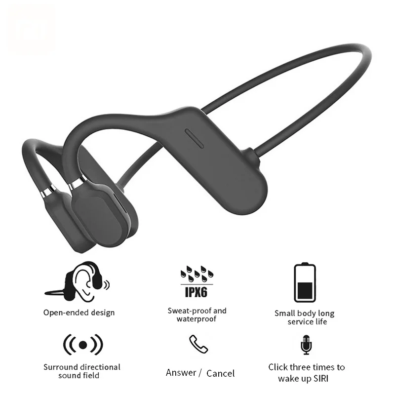 

Xiaomi Bone Conduction Bluetooth 5.0 Sports Earphone Light Weight Wireless Headphones Ear Hook TWS Waterproof Headset