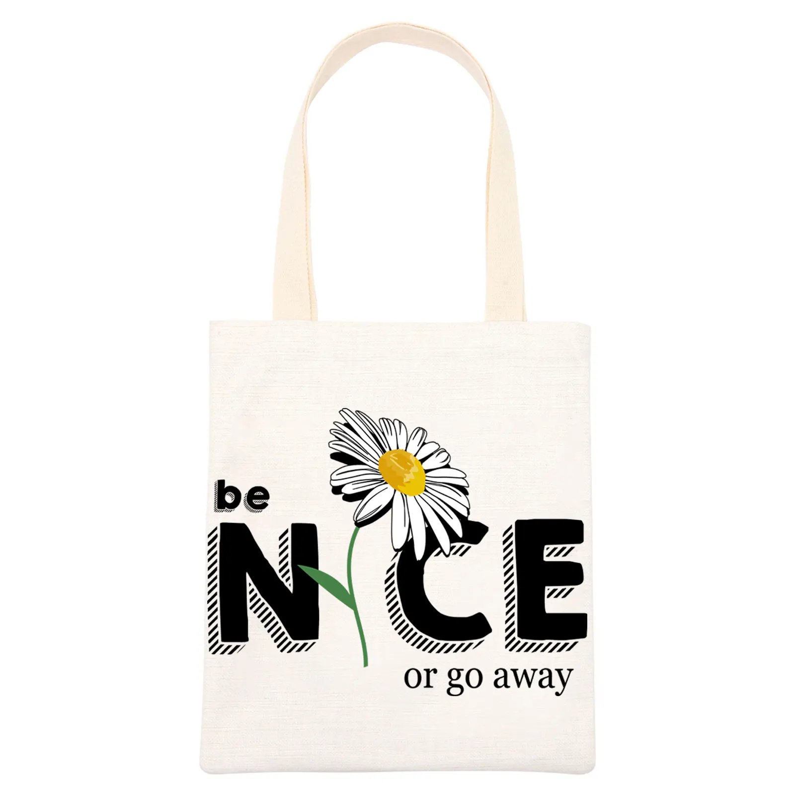 

Canvas Tote Bag - Large Size Baseball Letter Design Women Casual Ladies Capacity Large Capacity Tote Handbags