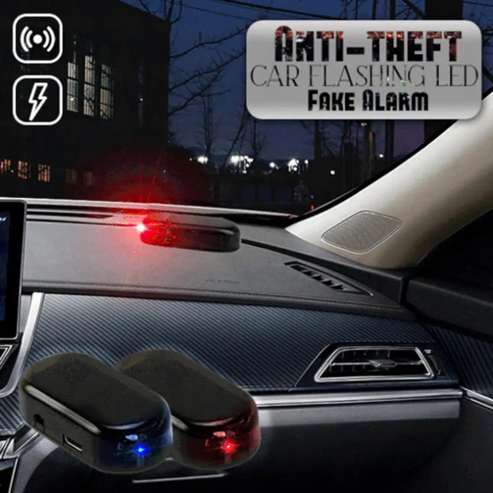 

Alarm Light Flashing Anti-theft Wireless Solar Powered LED Car Fake Security Light Caution Lamp for Vehicle