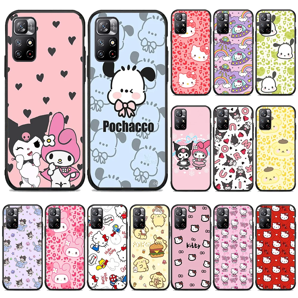 Черный чехол B-8 Kuromi Melody для Samsung Note 9 M12 J6 M02 S25 J2 J4 M22 J5 Core J8 J7 M11 Prime Plus