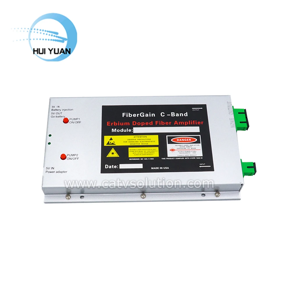 19dBm 1550nm CATV усилитель SC/APC Fiber 1 порт Mini EDFA