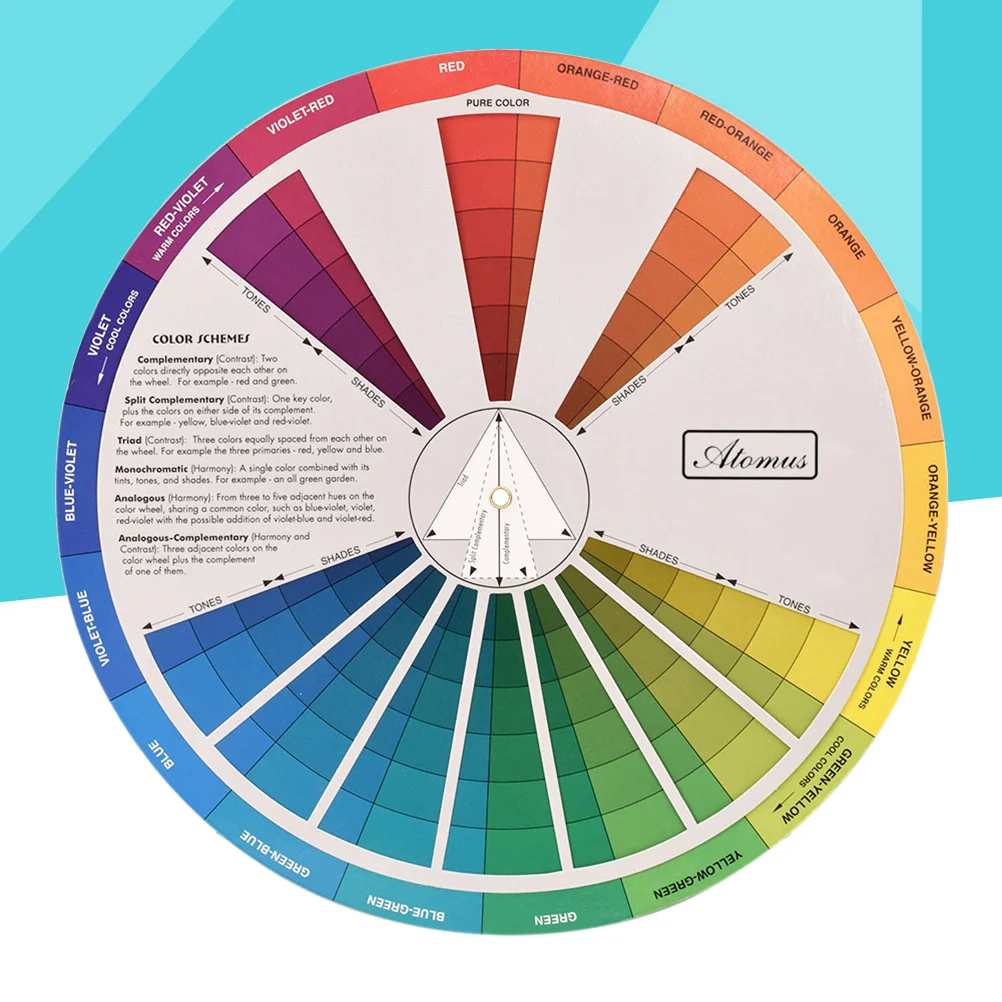 

1 шт. креативное колесо для смешивания цветов, обучающее руководство для смешивания цветов, колесо для смешивания цветов для