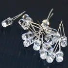 Светодиодные мигающие диоды, белый, красный, синий, зеленый, желтый, розовый, мигающая RGB 2 контакта, прозрачные светоизлучающие диоды, 100 шт.