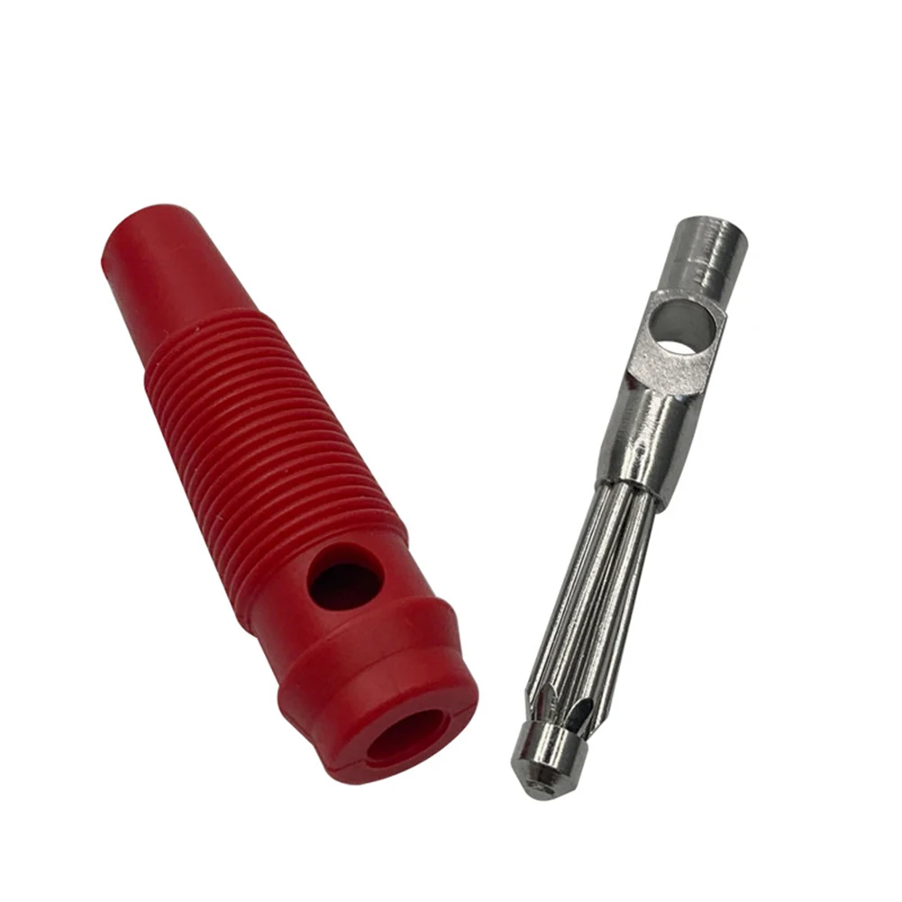 

10 Set Socket Coupler Banana Plug Kit Insulated 4 Mm Hole Diameter Coupler With Banana Plug Extension Adapter Electrical Tool